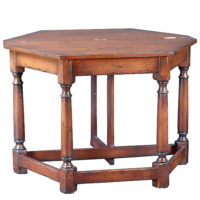 Drake Gate leg collapsible octogan sofa table console by Woodland Furniture in Idaho Falls