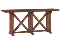 Xavier transitional contemporary sofa table console by Woodland furniture in Idaho Falls