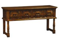 Traditional Swinden Console with faceted drawers by Woodland furniture in Idaho Falls