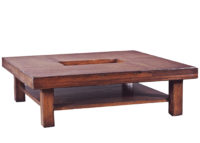 Vail contemporary modern rustic cocktail / coffee table by Woodland
