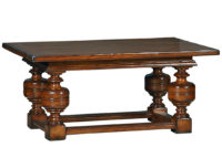 Penshurst traditional coffee cocktail table by Woodland furniture in Idaho Falls USA