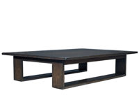 Lestrade contemporary modern cocktail / coffee table by Woodland furniture in Idaho Falls USA