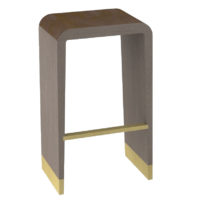 Balthazar contemporary bar or counter stool